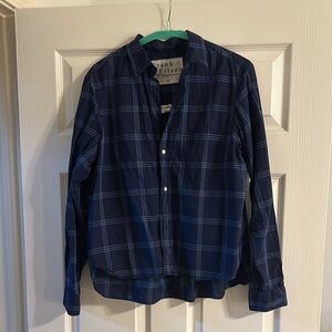 Frank & Eileen Navy Plaid Shirt